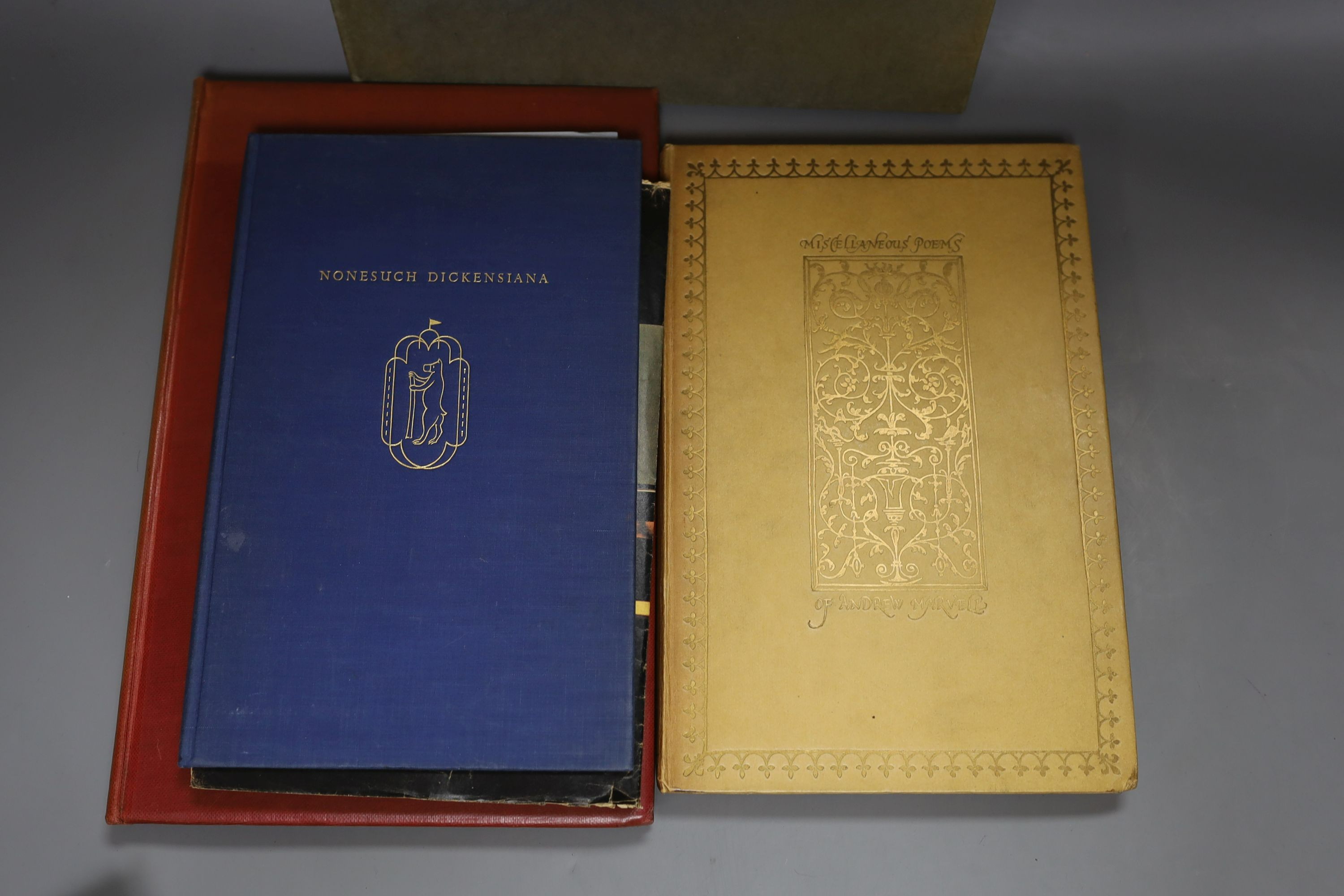 Nonesuch Press - 3 works - Secundus, Iohannes - Kisses: Being the Basia of Iohannes Secundus, translated by Thomas Stanley, 1923; Butler, Stanley - Butleriana, 1932; Hamilton, George Rostrevor - The Latin Portrait, 1929,